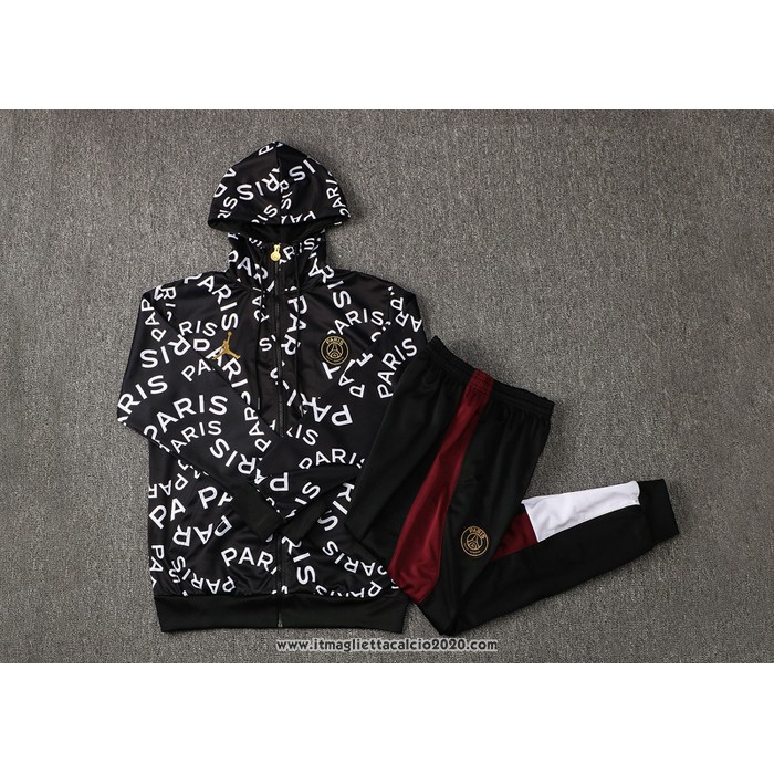 Tuta da Track con Capucha Paris Saint-Germain Jordan 2021 2022 Nero